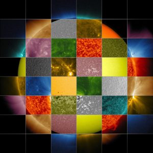 This collage of solar images from NASA's Solar Dynamics Observatory (SDO) shows how observations of the sun in different wavelengths helps highlight different aspects of the sun's surface and atmosphere. Credits: NASA/SDO/Goddard Space Flight Center This collage of solar images from NASA's Solar Dynamics Observatory (SDO) shows how observations of the sun in different wavelengths helps highlight different aspects of the sun's surface and atmosphere. Credits: NASA/SDO/Goddard Space Flight Center