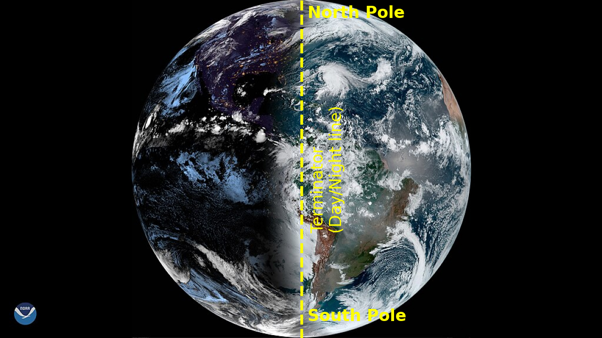 NOAA GOES East image was captured on Sept 23, 2019, at 8:00 a.m. EDT