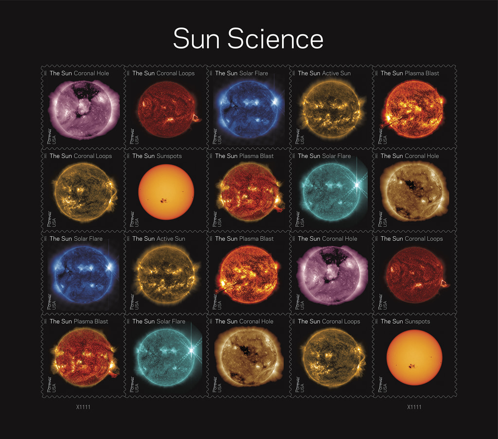 USPS Stamps Featuring NASA's Solar Dynamic Observatory