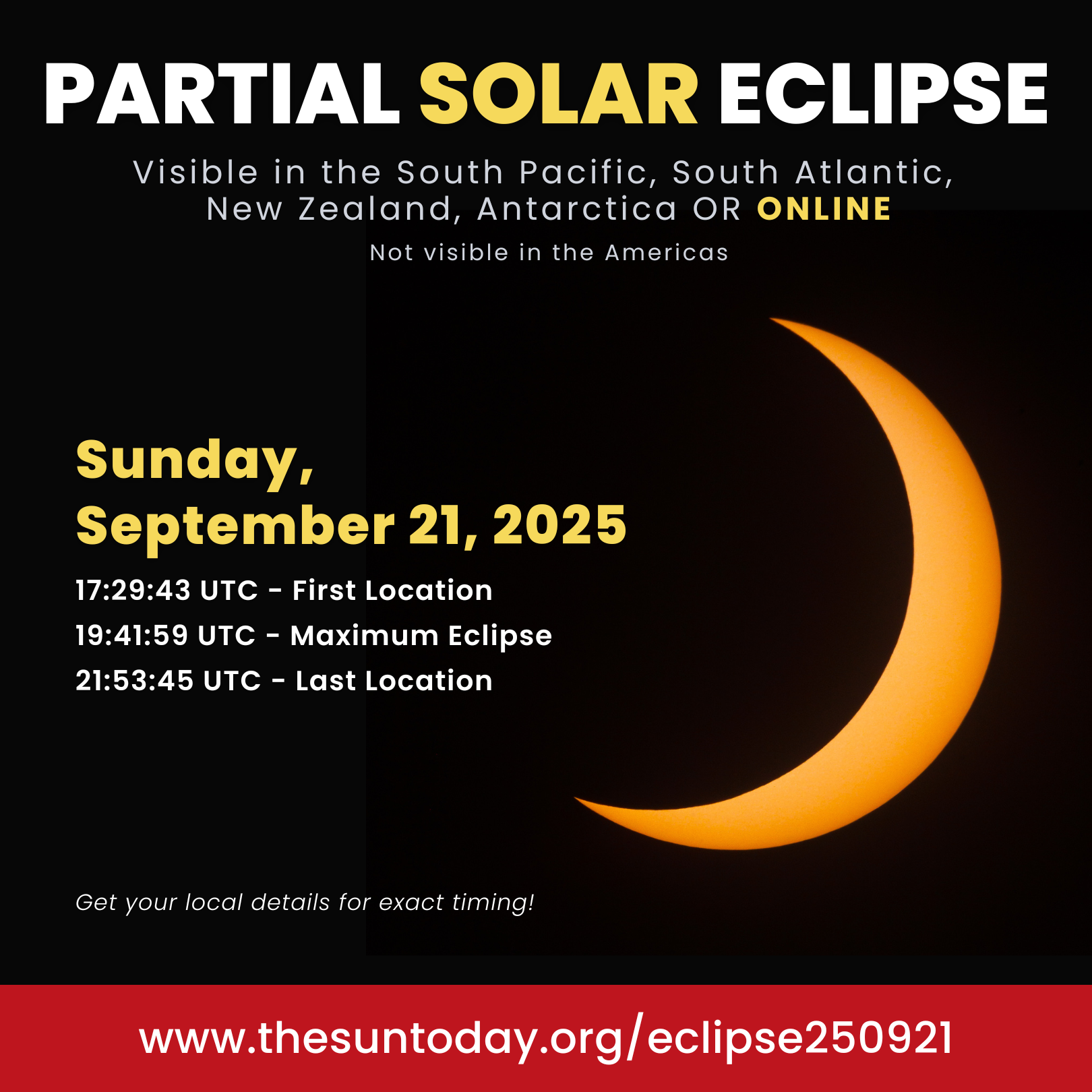 Partial Solar Eclipse — September 21, 2025